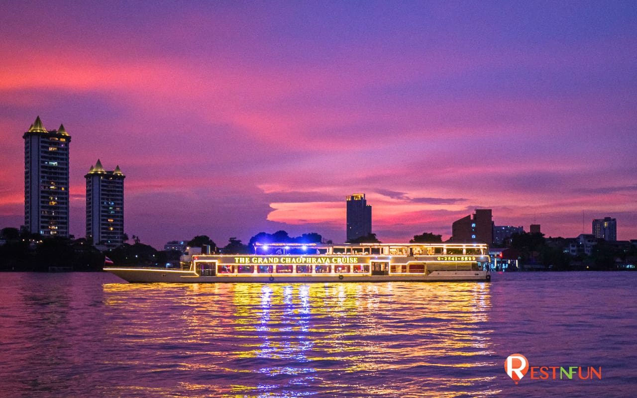 ล่องเรือเจ้าพระยาไปเรือสำราญที่สวยสุดๆ Chaophraya Cruise